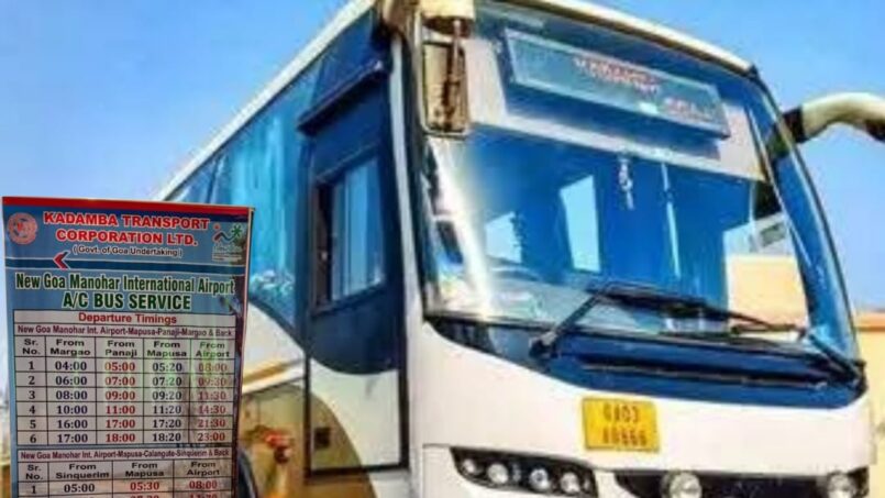 Mopa airport to Mapusa bus shuttle service for traveller