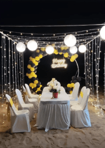 candle light dinner by goa traveller