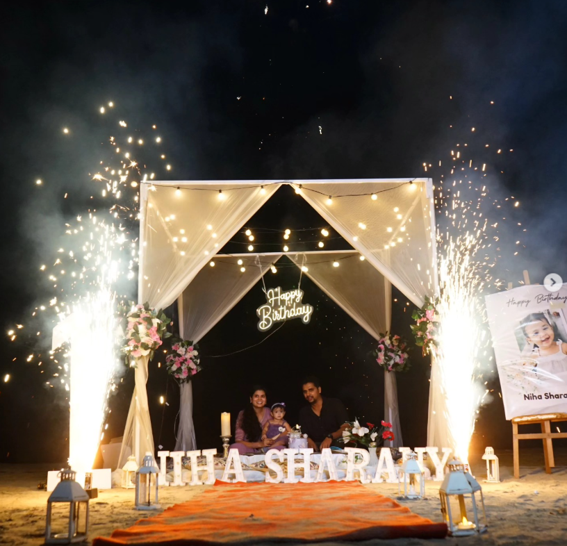 Goa beach proposal event